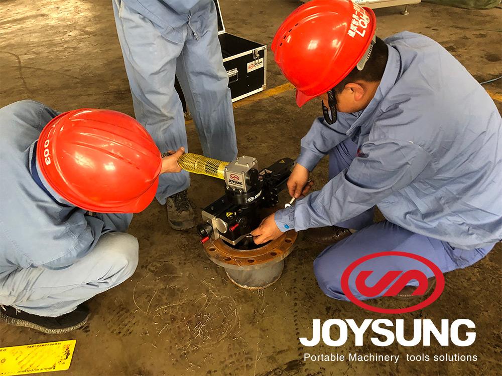 on site field flange facer