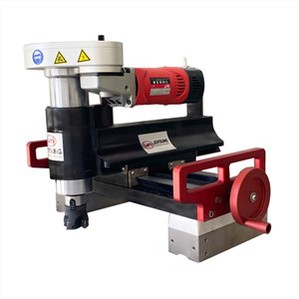 सीटू मशीनिंग पर पोर्टेबल मिलिंग खराद KMM300 कीवे मिलिंग मशीन टूल